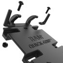 RAM Mounts Quick-Grip™ XL Universal Halteschale für große Smartphones - mit Diamond-Basisplatte (Trapez), B-Kugel (1 Zoll), Schrauben-Set