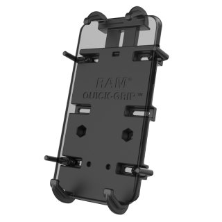 RAM Mounts Quick-Grip™ XL Universal Halteschale für große Smartphones - Diamond-Anbindung (Trapez), Schrauben-Set, im Polybeutel