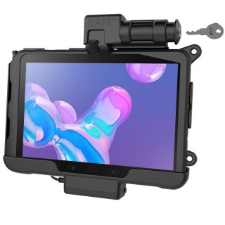 RAM Mounts Dockingstation für Samsung Tab Active Pro - abschließbar (Schlüssel), Stromanbindung, AMPS-Aufnahme