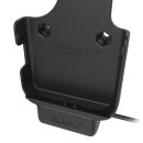 RAM Mounts EZ-Rollr Form-Fit Halteschale für Samsung XCover FieldPro (ohne Schutzhüllen etc.) - inkl. Stromanbindung, Diamond-Aufnahme (Trapez), Schrauben-Set