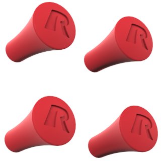RAM Mounts Ersatz-Gummifinger für X-Grip Halteklammern - rot, 4er-Packung, im Polybeutel