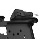 RAM Mounts Form-Fit Halteschale für Zebra XSLATE L10 Serie - abschließbar (Schlüssel), Strom-/Datenanbindung, AMPS 4-Loch- / VESA 75x75-Aufnahme / GDS