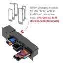 RAM Mounts GDS Einbau-Ladestation für 6 Smartphones in IntelliSkin Lade-/Schutzhüllen