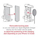 RAM Mounts Quick-Grip Halteschale für Apple MagSafe kompatible Smartphones - inkl. Trapez-Basisplatte, B-Kugel (1 Zoll)