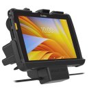 RAM Mounts Tough-Dock Halteschale für Zebra ET4x 8 Zoll Tablets im Zebra-Schutzrahmen - Stromanbindung 5,5 mm Klinkenstecker, Dual USB-A, AMPS- u. VESA-Aufnahme