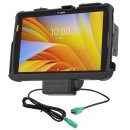 RAM Mounts Tough-Dock Halteschale für Zebra ET4x 10 Zoll Tablets im Zebra-Schutzrahmen - Strom-/Datenanbindung, 5,5 mm Klinkenstecker, USB-A, AMPS- u. VESA-Aufnahme