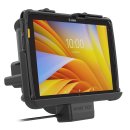 RAM Mounts Tough-Dock Halteschale für Zebra ET4x 10 Zoll Tablets im Zebra-Schutzrahmen - mit Stromversorung 5,5 mm Klinkenstecker, AMPS- u. VESA-Aufnahme