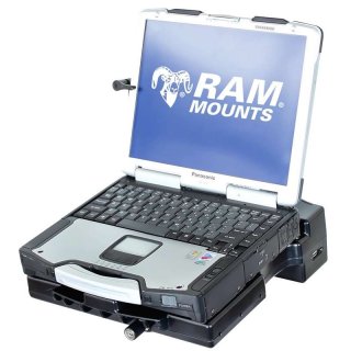 RAM Mounts Tough-Tray Halteschale (Kunststoff) mit Stromanschluss f&uuml;r Panasonic Toughbook CF-28/-29/-30/-31 - AMPS-Aufnahme