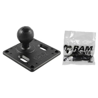 RAM Mounts VESA-Platte (75x75 mm Lochraster) mit C-Kugel (1,5 Zoll) - mit Schrauben-Set