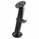 RAM Mounts Aufbau-Set - B-Kugel (1 Zoll), 2x runde Basisplatte (AMPS), langer Verbindungsarm