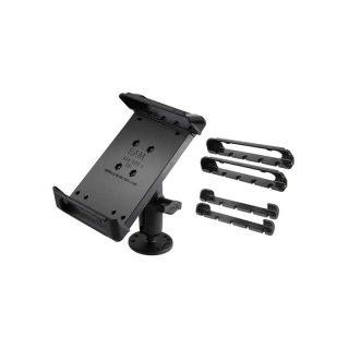 RAM Mounts Aufbau-Halterung 7 Zoll Tablets - B-Kugel (1 Zoll), runde Basisplatte (AMPS), mittlerer Verbindungsarm, Tab-Tite Halteschale