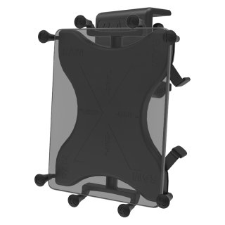 RAM Mounts X-Grip Luftfahrt-Panelhalterung für Tablets (10 Zoll) - B-Kugel (1 Zoll), Panelklammer, kurzer Verbindungsarm