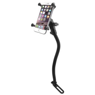 RAM Mounts Fahrzeughalterung mit X-Grip Universal Halteklammer für große Smartphones (Phablets) - Pod-Basis für Fahrzeugsitz, B-Kugel (1 Zoll)