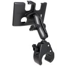 RAM Mounts Tough-Claw Halterung für Garmin GO 52/54 - B-Kugel (1 Zoll), Tough-Claw klein (Durchmesser 15,9-29,0 mm), mittlerer Verbindungsarm (ca. 90 mm)