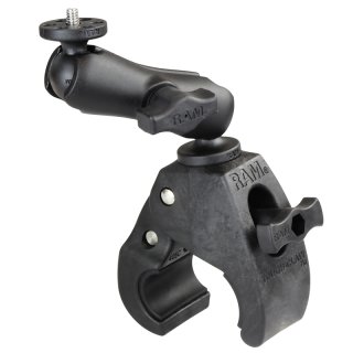 RAM Mounts Tough-Claw Kamerahalterung mit 1/4"-20 Gewindestift - B-Kugel (1 Zoll), Tough-Claw mittel (Durchmesser 25,4-40,6 mm)
