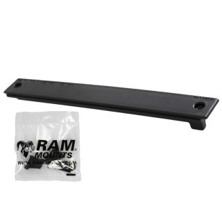RAM Mounts Abdeckplatte für Tough-Box Fahrzeugkonsolen - Aluminium (druckgegossen), 25,4 mm hoch, Schrauben-Set