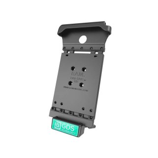 RAM Mounts Universal Tab-Tite Halteschale mit GDS-Ladesockel - für Samsung Tab Active (8.0) in IntelliSkin-Lade-/Schutzhülle, inkl. Stromanbindung, im Polybeutel