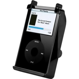 RAM Mounts Gerätehalteschale für Apple iPod 1.-5. Generation (ohne Schutzhüllen/-gehäuse) - Diamond-Anbindung (Trapez), Schrauben-Set, im Polybeutel