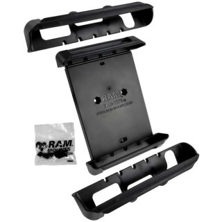 RAM Mounts Universal Tab-Tite Halteschale mit verschiedenen Endkappen (John Deere) - AMPS-Aufnahme, Schrauben-Set