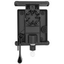 RAM Mounts Universal Tab-Lock Halteschale (abschließbar) für Apple iPad mini 1-4 (mit/ohne Schutzhüllen) - AMPS-Aufnahme, Schrauben-Set