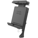 RAM Mounts Universal Tab-Lock Halteschale (abschließbar) für Apple iPad mini 1-4 (mit/ohne Schutzhüllen) - AMPS-Aufnahme, Schrauben-Set