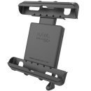 RAM Mounts Universal Tab-Lock Halteschale (abschließbar) für Apple iPad 1-4 (in LifeProof u. Lifeedge Schutzgehäusen) - AMPS-Aufnahme, Schrauben-Set,