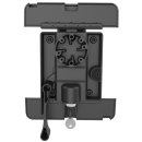 RAM Mounts Universal Tab-Lock Halteschale (abschlie&szlig;bar) f&uuml;r 10 Zoll Tablets inkl. Samsung Tab 4 10.1/Tab S 10.5 (mit Otterbox Defender Case) - AMPS-Aufnahme, Schrauben-Set, im Polybeutel