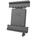RAM Mounts Universal Tab-Lock Halteschale (abschlie&szlig;bar) f&uuml;r 10 Zoll Tablets inkl. Samsung Tab 4 10.1/Tab S 10.5 (ohne Schutzgeh&auml;use/-h&uuml;llen) - AMPS-Aufnahme, Schrauben-Set, im Polybeutel