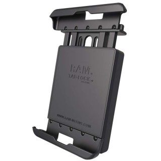 RAM Mounts Universal Tab-Lock Halteschale (abschlie&szlig;bar) f&uuml;r 7-8 Zoll Tablets (in Schutzgeh&auml;usen) - AMPS-Aufnahme, Schrauben-Set, im Polybeutel