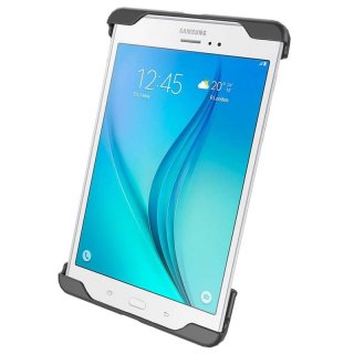 RAM Mounts Universal Tab-Lock Halteschale (abschlie&szlig;bar) f&uuml;r Samsung Galaxy Tab E 9.6 (ohne Schutzgeh&auml;use/-h&uuml;llen) - AMPS-Aufnahme, Schrauben-Set, im Polybeutel