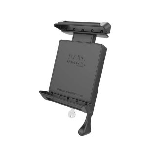 RAM Mounts Universal Tab-Lock Halteschale (abschlie&szlig;bar) f&uuml;r 7 Zoll Tablets (in Schutzgeh&auml;usen) - AMPS-Aufnahme, Schrauben-Set, im Polybeutel