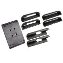 RAM Mounts Tab-Tite Halteschale für kleine Tablets (7-8 Zoll) - unterschiedliche Endkappen-Paare (3er-Set), AMPS-Aufnahme, Schrauben-Set