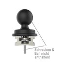 RAM Mounts Aluminium Tough-Track Schiene inkl. Endkappen - Innenlänge 330,2 mm (13 Zoll), eloxiert