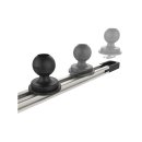 RAM Mounts Aluminium Tough-Track Schiene inkl. Endkappen - Innenlänge 330,2 mm (13 Zoll), eloxiert