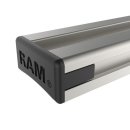 RAM Mounts Aluminium Tough-Track Schiene inkl. Endkappen - Innenlänge 330,2 mm (13 Zoll), eloxiert