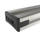 RAM Mounts Aluminium Tough-Track Schiene inkl. Endkappen - Innenl&auml;nge 431,8 mm (17 Zoll), eloxiert