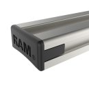 RAM Mounts Aluminium Tough-Track Schiene inkl. Endkappen - Innenlänge 127 mm (5 Zoll), eloxiert