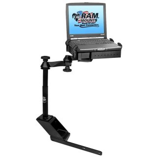 RAM Mounts Laptop-Halterung für Fahrzeuge - Fahrzeug-Basis, Doppel-Schwenkarm, Tough-Tray Halteschale, Dodge RAM 1500-5500