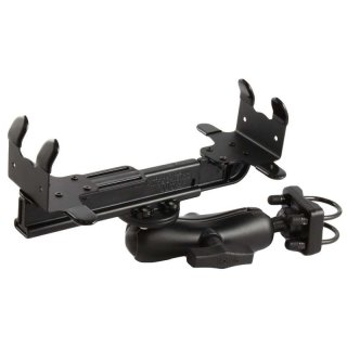 RAM Mounts Drucker-Rohrhalterung für Canon BJC-85 / i80 - Doppel-Klemmschelle, mittlerer Verbindungsarm, runde Basisplatte (AMPS), C-Kugel (1,5 Zoll)