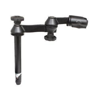 RAM Mounts Doppel-Schwenkarm mit Tele-Pole (ca. 200 mm) - Octagon-Verbindungsarm, C-Kugel (1,5 Zoll)