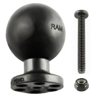RAM Mounts Verbundstoff-Kugel für Stack-N-Stow Ablagefächer (Angelzubehör) - C-Kugel (1,5 Zoll), Schraube, Mutter, im Polybeutel