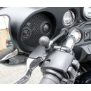 RAM Mounts Verbundstoff Basis-Kugel für Harley Davidson Motorräder (Spiegelaufnahme) - B-Kugel (1 Zoll), 1/4-20 Zoll Gewinde (Aluminium)