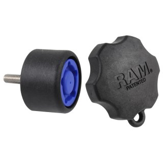 RAM Mounts Pin-Lock Inlet und Adapter (5-Pin) - für D-/E-Kugel Verbindungsarme, 5/16"-18 Innengewinde, im Polybeutel