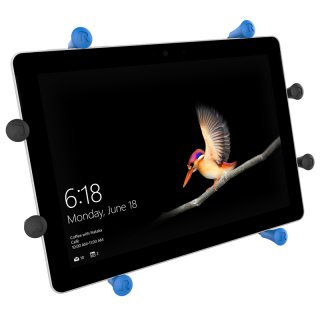 RAM Mounts X-Grip Halteklammer für Microsoft Surface Go / Surface Go 2 - AMPS-Anbindung, Sicherungsgummi